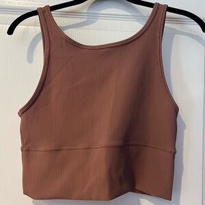 lululemon athletica Ribbed Tank Top - Brown